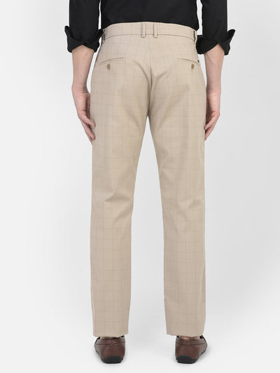  Beige Checkered Trousers 