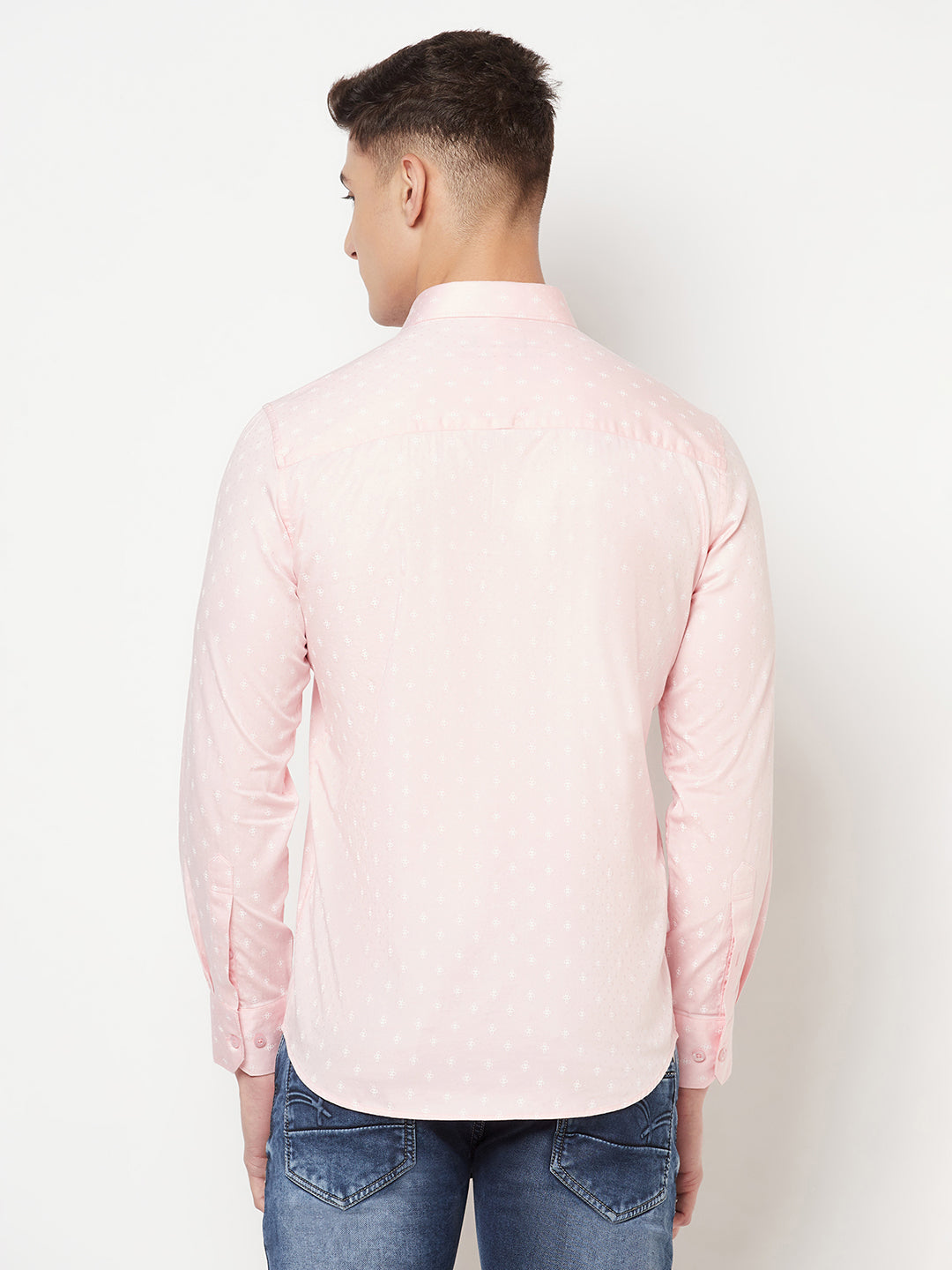 Pink Printed Shirt - Men Shirts