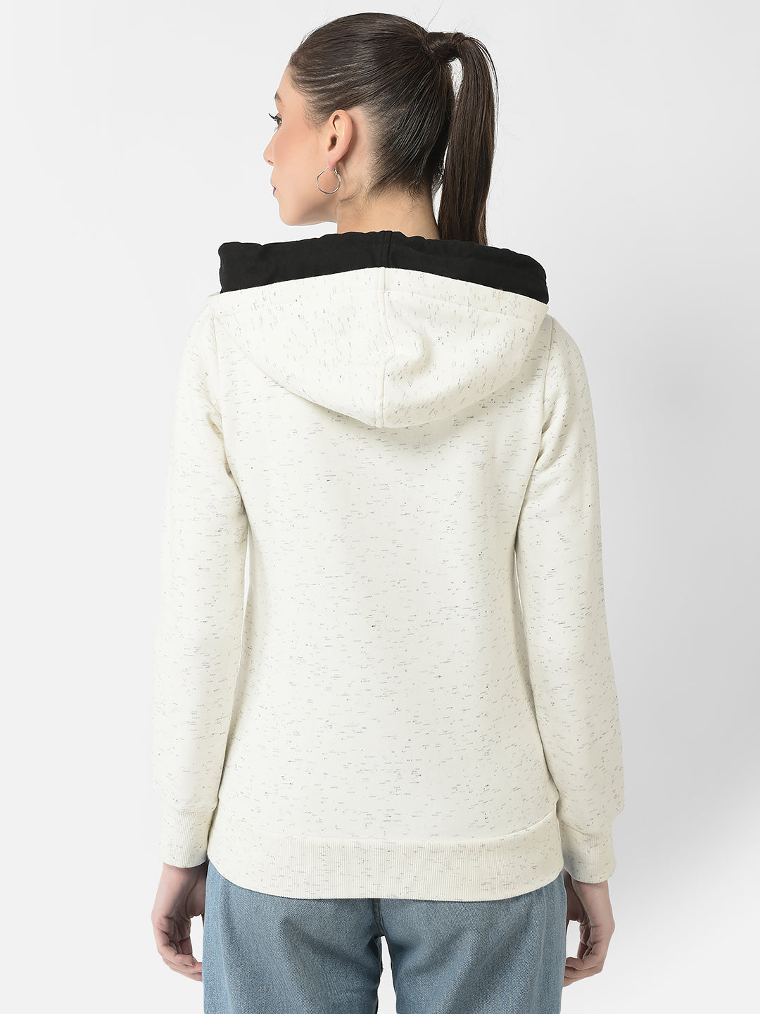  Melange White Hustle Sweatshirt