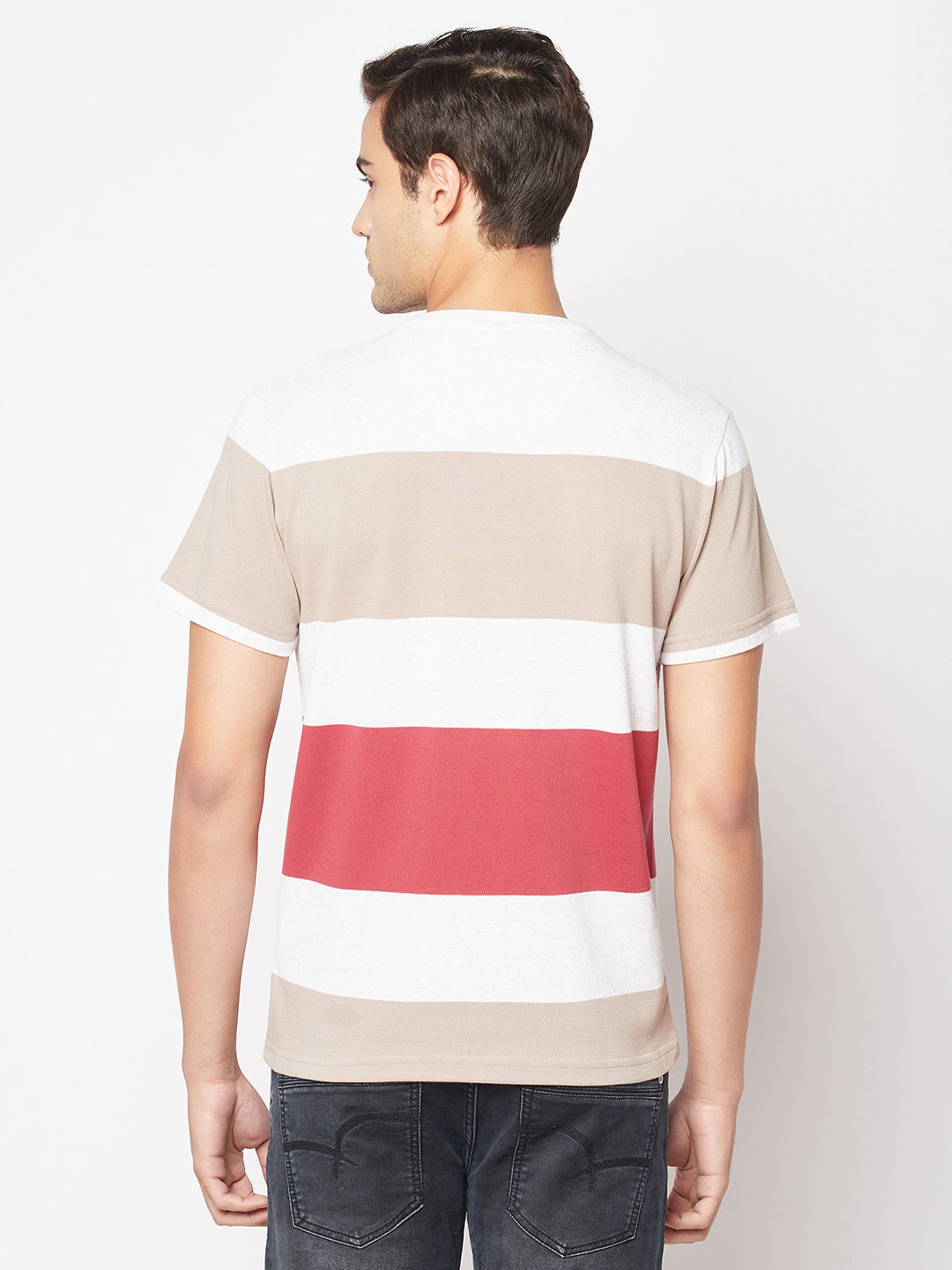  Striped Casual T-Shirt