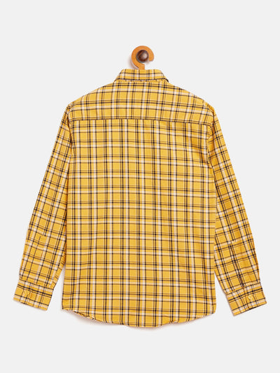 Yellow Checked Shirt - Boys Shirts