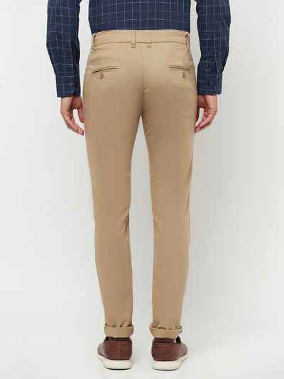 Beige Trousers - Men Trousers