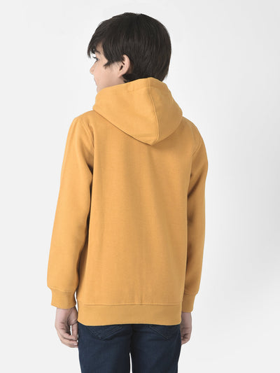  Mustard Yellow Zipper Sweatshirt 