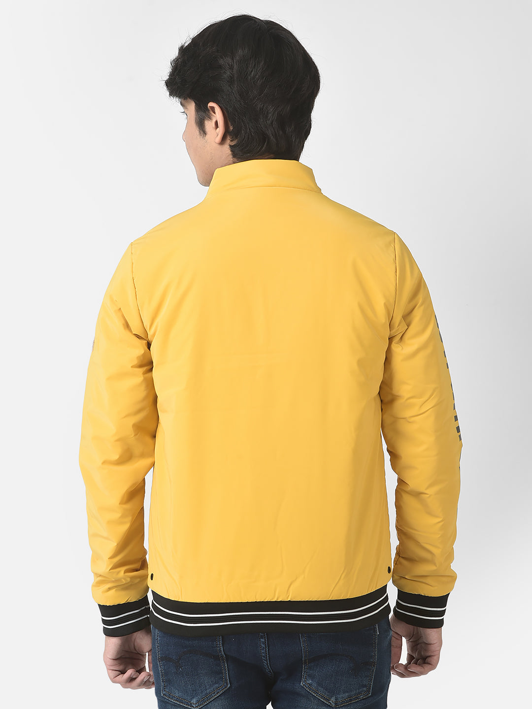  Yellow Graffiti Padded Jacket