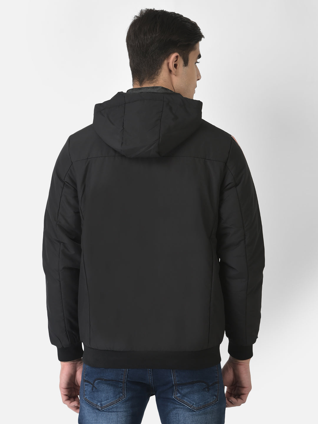  Black Jacket in Colour-Block 