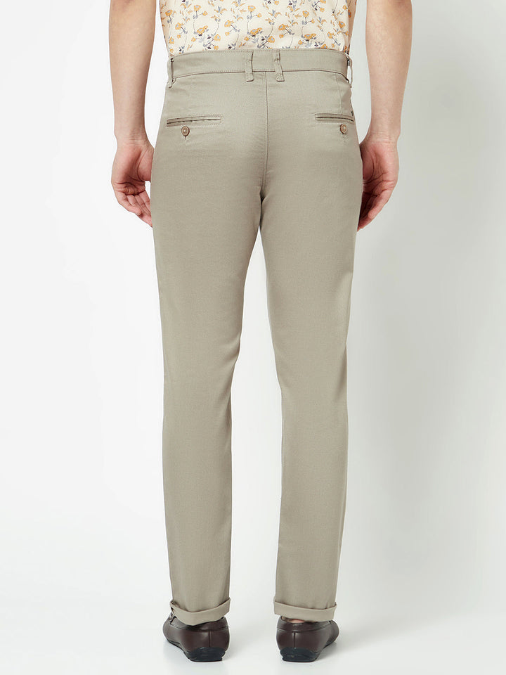  Grey Textured Chino Trousers