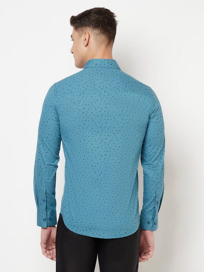 Blue Floral Shirt - Men Shirts