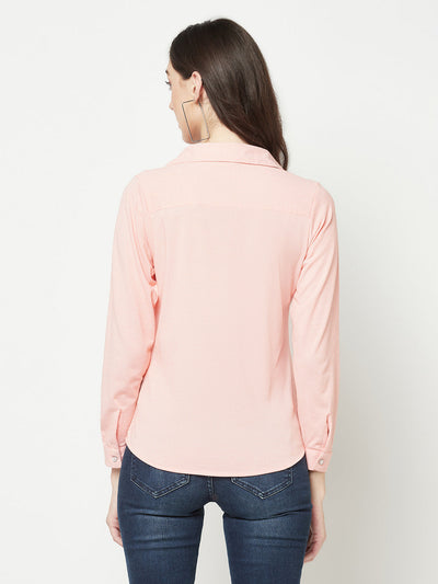  Pink Textured Shirt