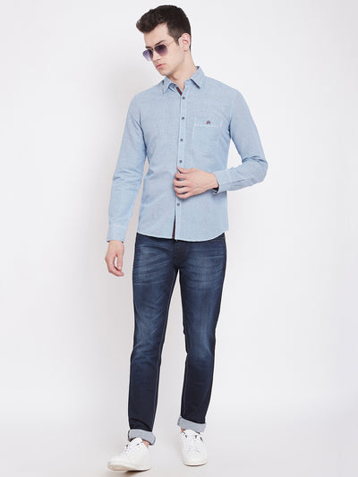 Checked Slim Fit Cotton Shirt - Men Shirts