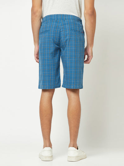  Blue Plaid Shorts 