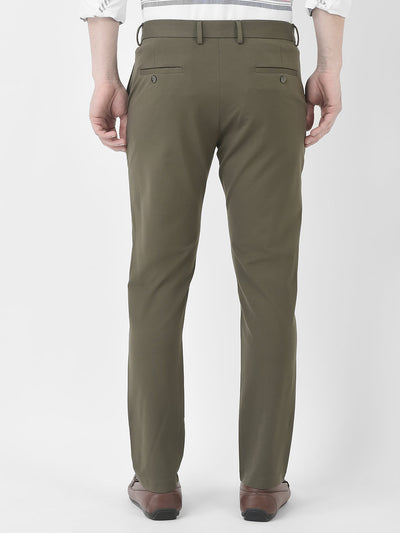  Plain Olive Green Trousers