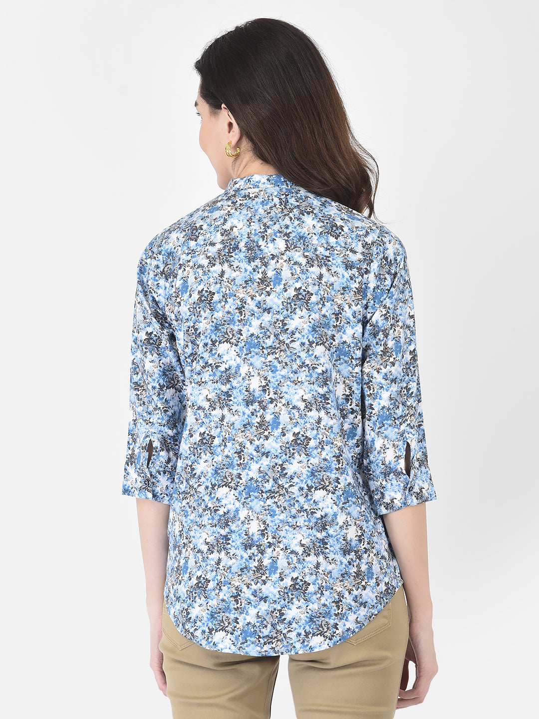Blue Floral Shirt - Women Shirts
