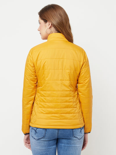 Mustard Reversible Padded Jacket - Women Jackets