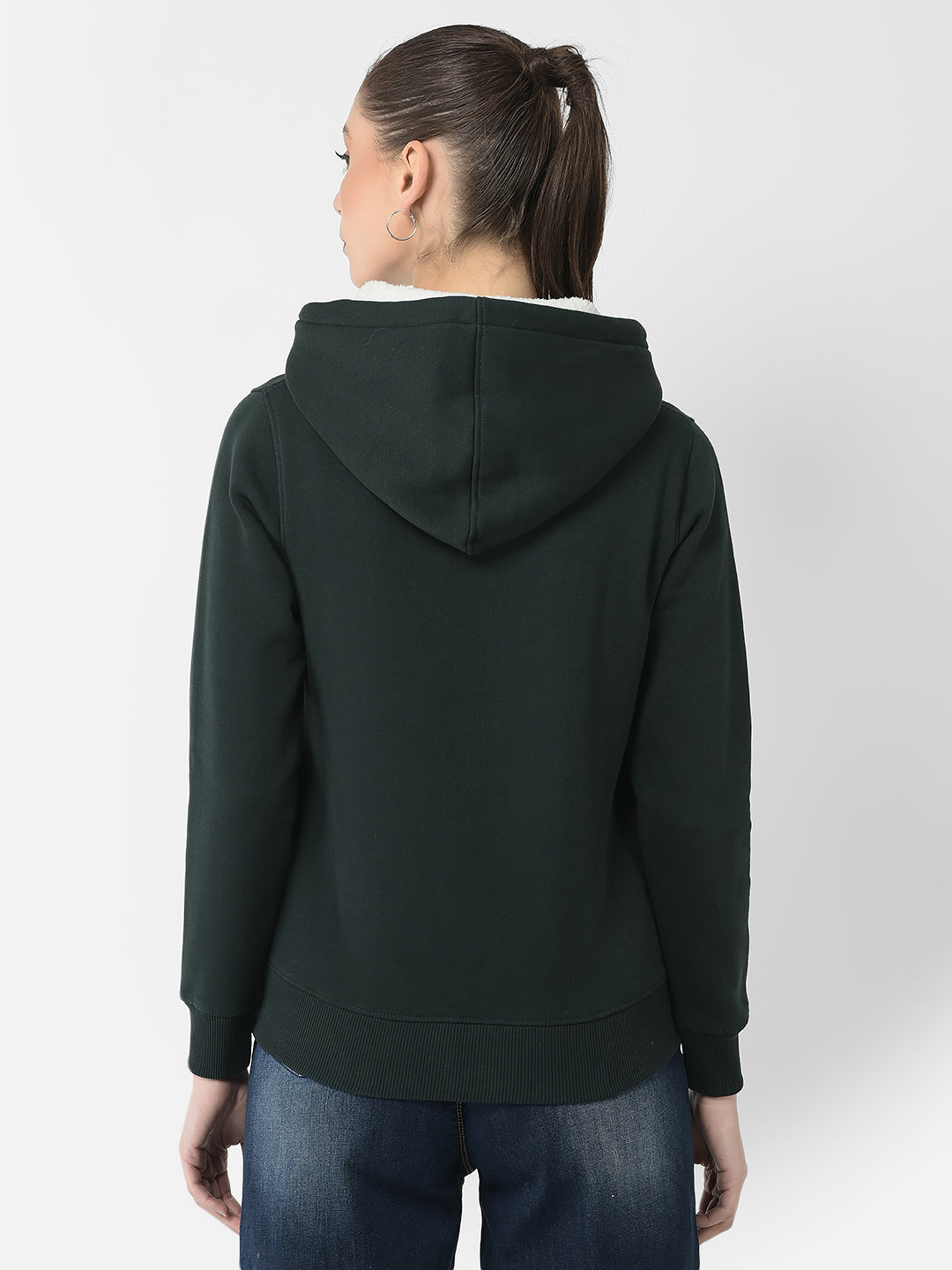  Emerald Green Typographic Sweatshirt