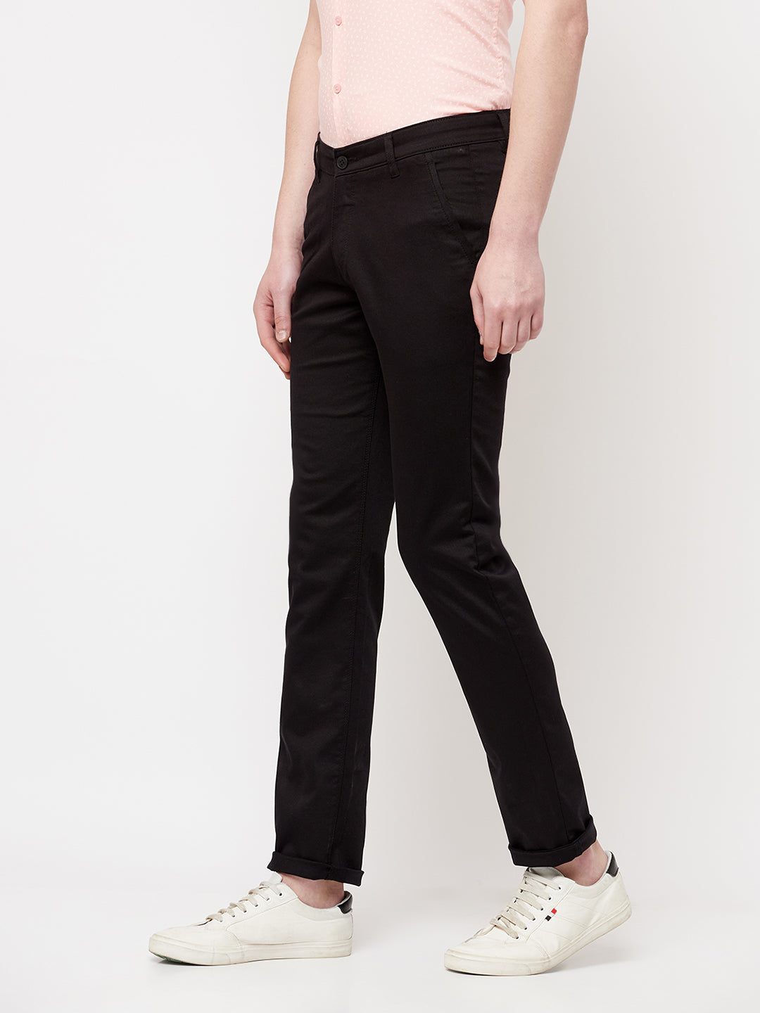 Black Casual Trousers - Men Trousers