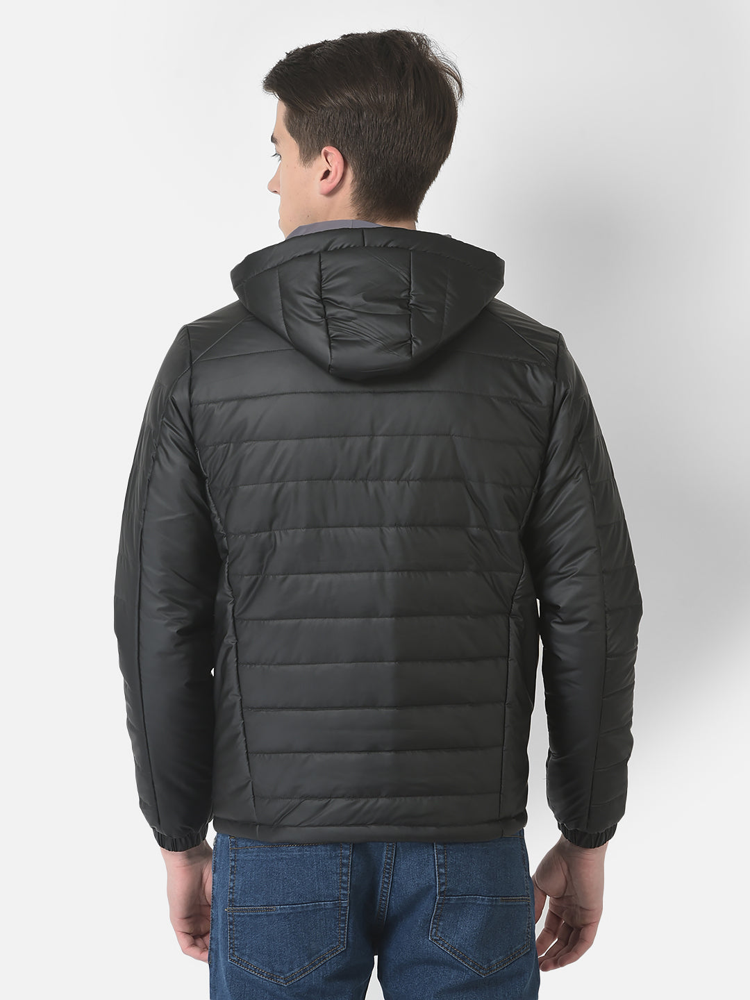  Polished Black Padded Jacket