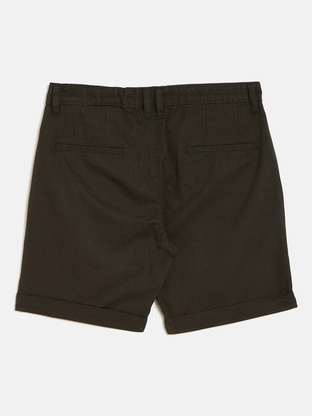 Olive Slim Fit Shorts - Boys Shorts