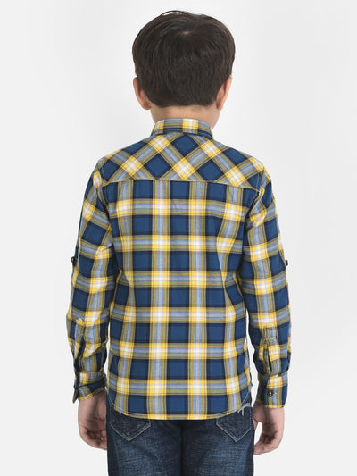 Multi Colored Shirt in Tartan Checks 