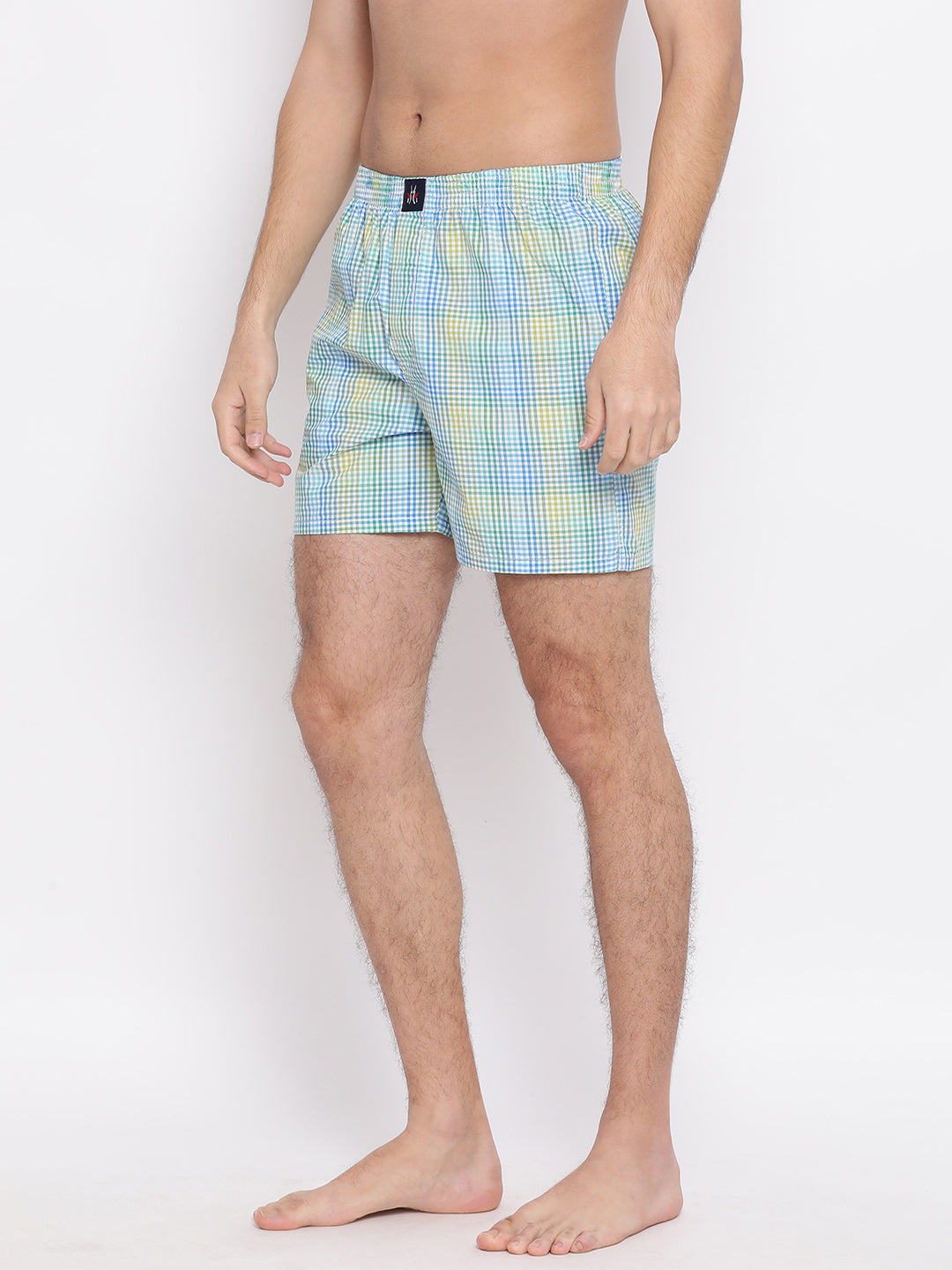 Blue Checked boxer - Men Boxers