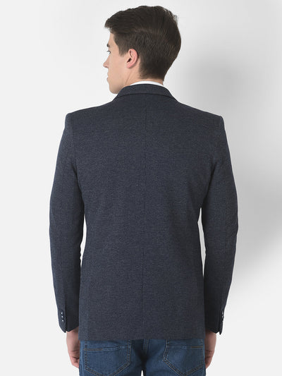  Navy Blue Melange Blazer