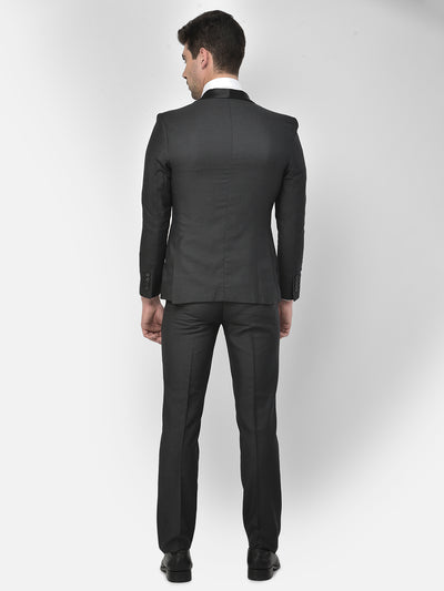 Black Satin Lapel Tuxedo Suit - Men Suits