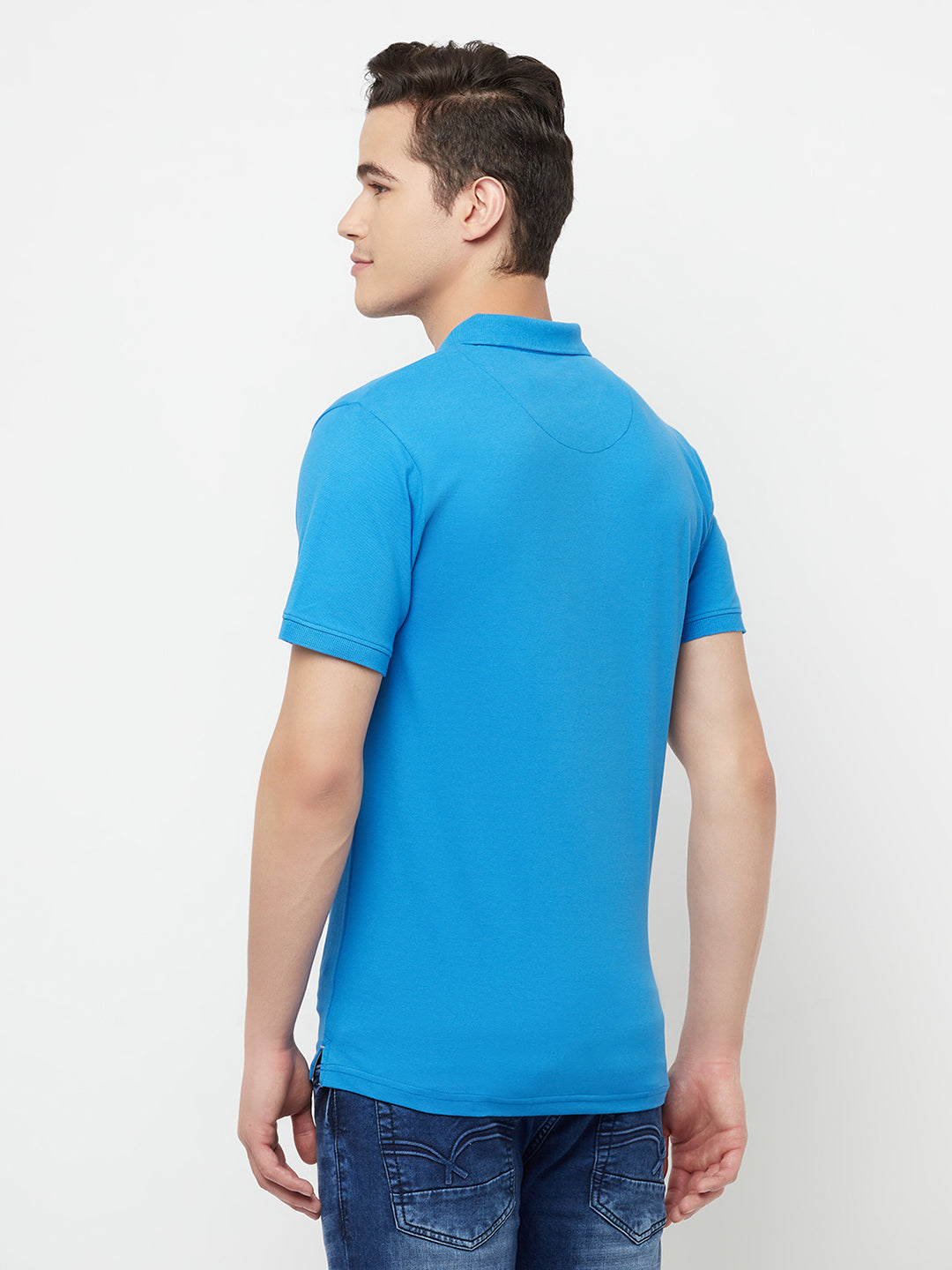 Blue Polo T-Shirt - Men T-Shirts