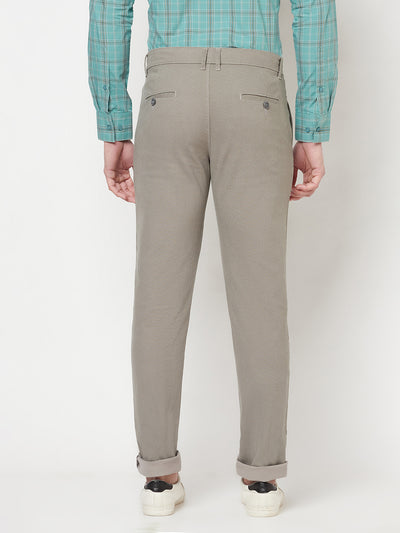 Grey Printed Trousers - Men Trousers