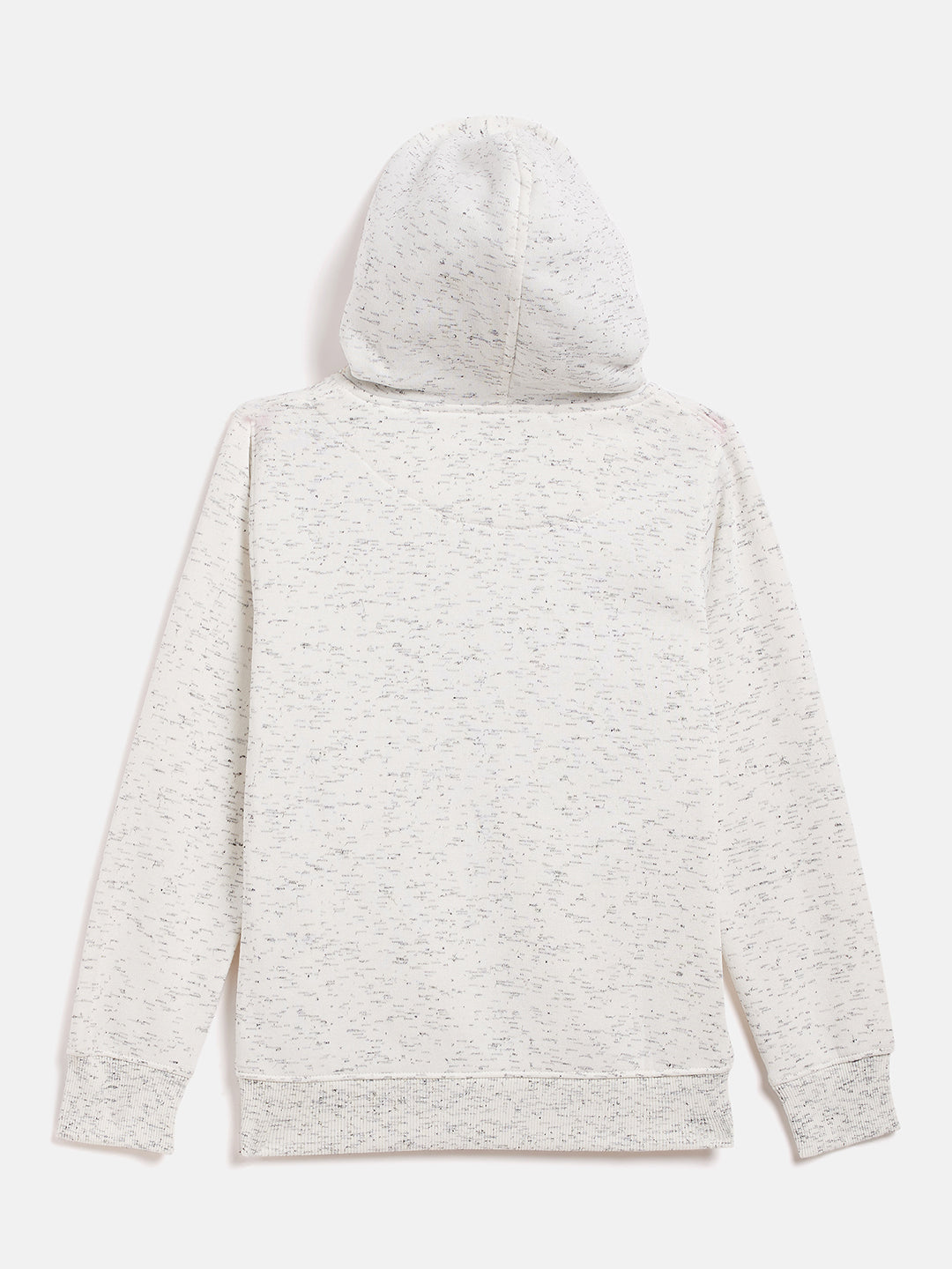 White Printed Hooded Sweatshirt - Girls Sweatshirts