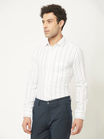   White Shirt in Stripes 