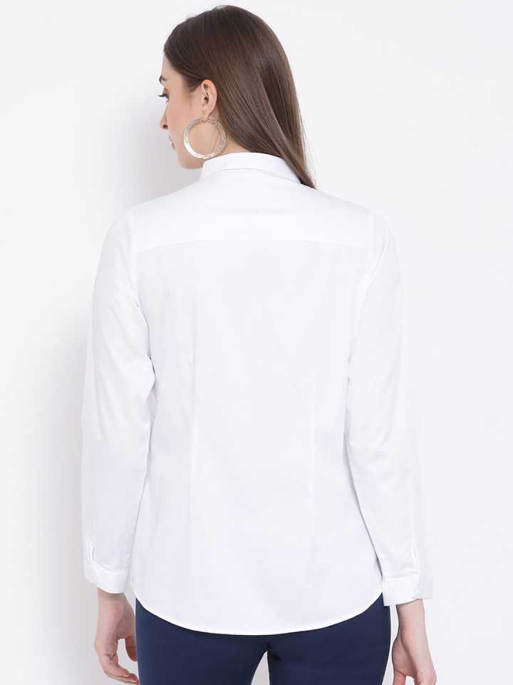 White Casual Shirt - Women Shirts