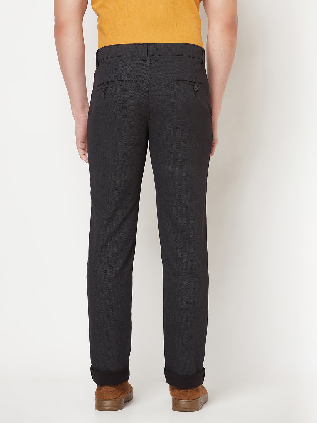 Black Printed Trousers - Men Trousers