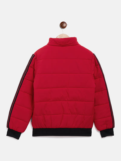 Red Detachable Hood Jacket - Boys Jacket