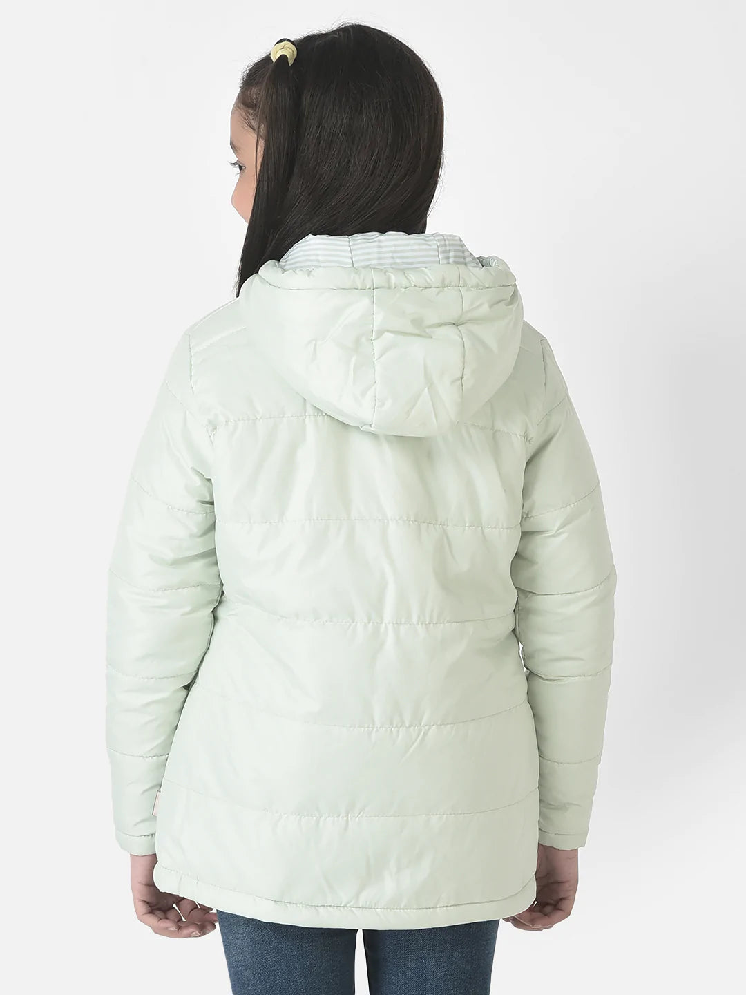  Mint Green A-Line Padded Jacket 