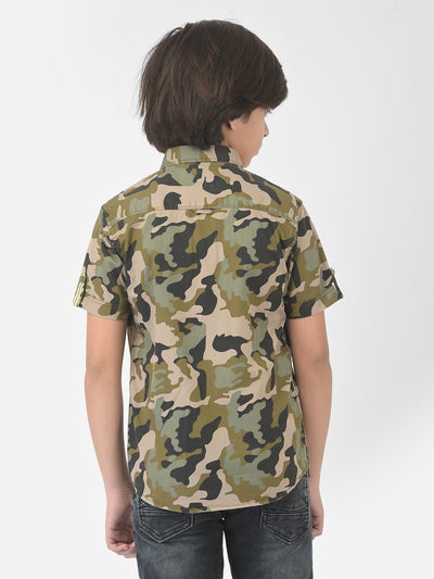 Olive Camouflage Shirt - Boys Shirts