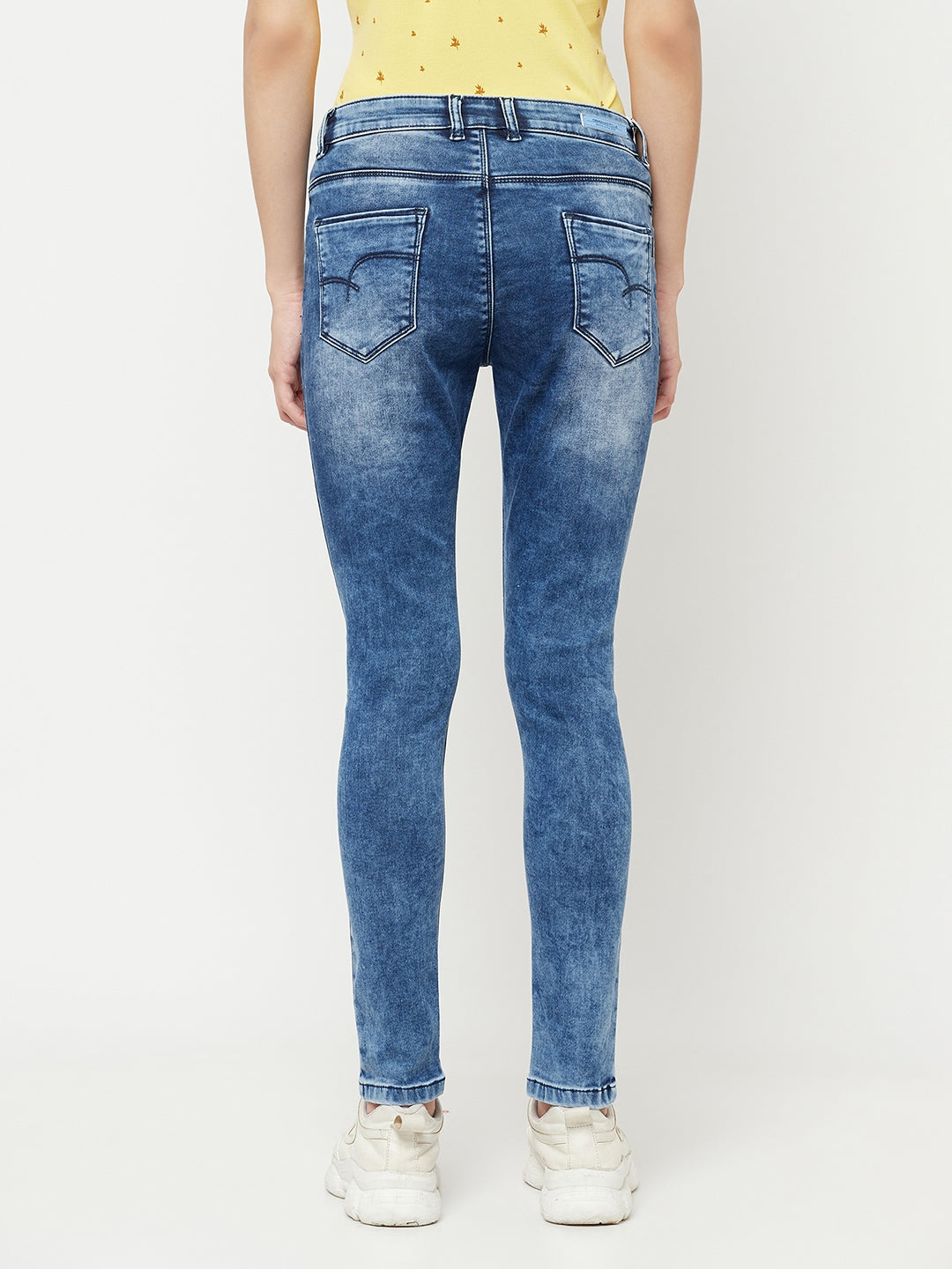 Blue Heavy Fade Jeans - Women Jeans