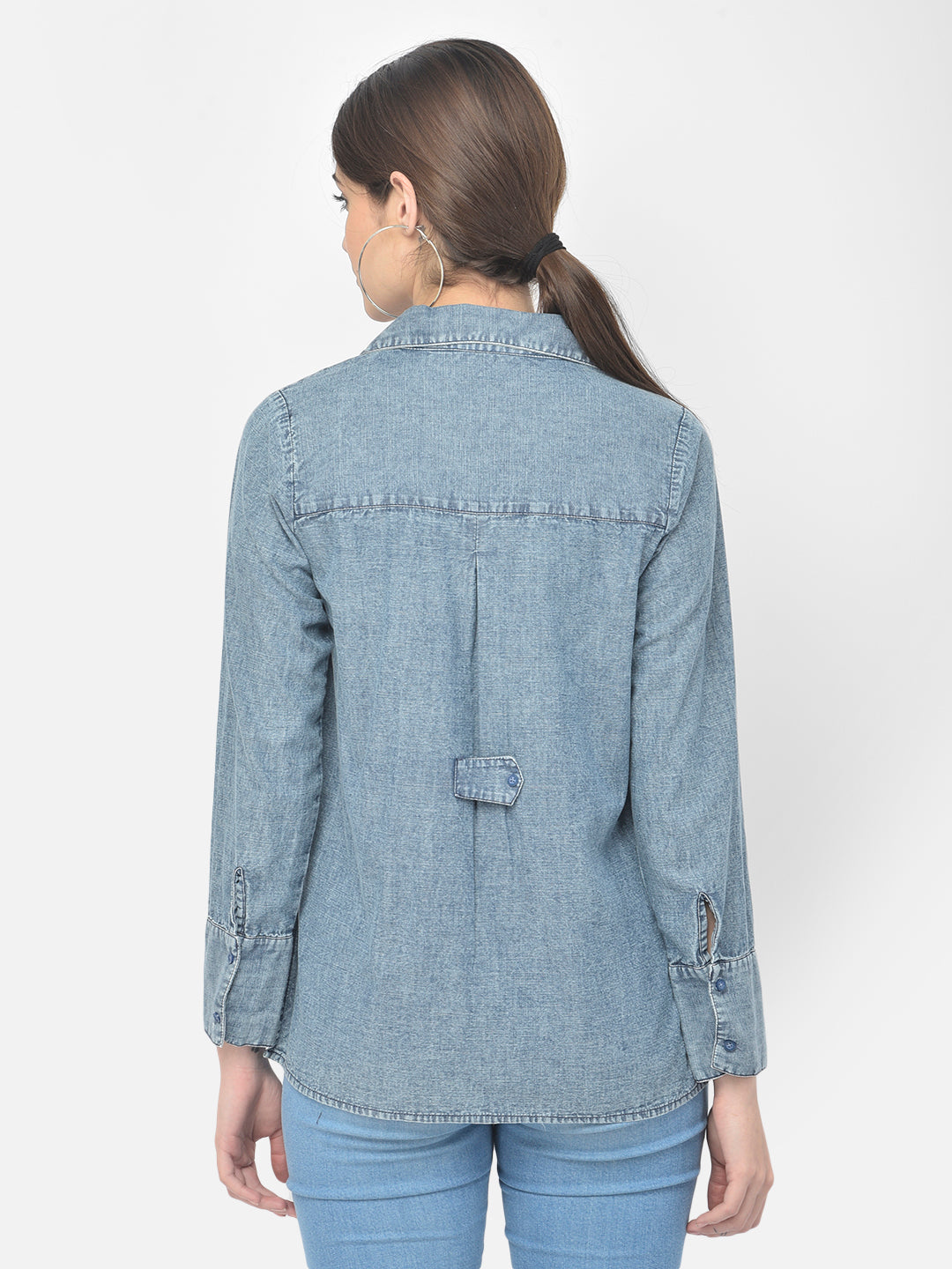 Blue Denim Shirt - Women Shirts