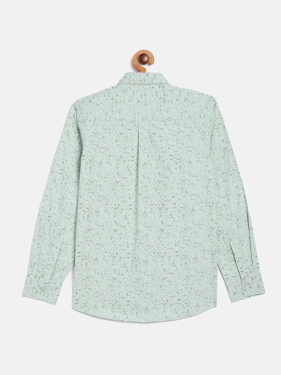 Mint Green Printed Casual Shirt - Boys Shirts