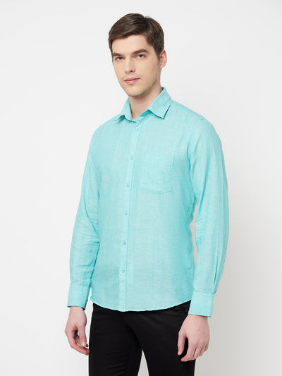 Blue Casual Shirt - Men Shirts