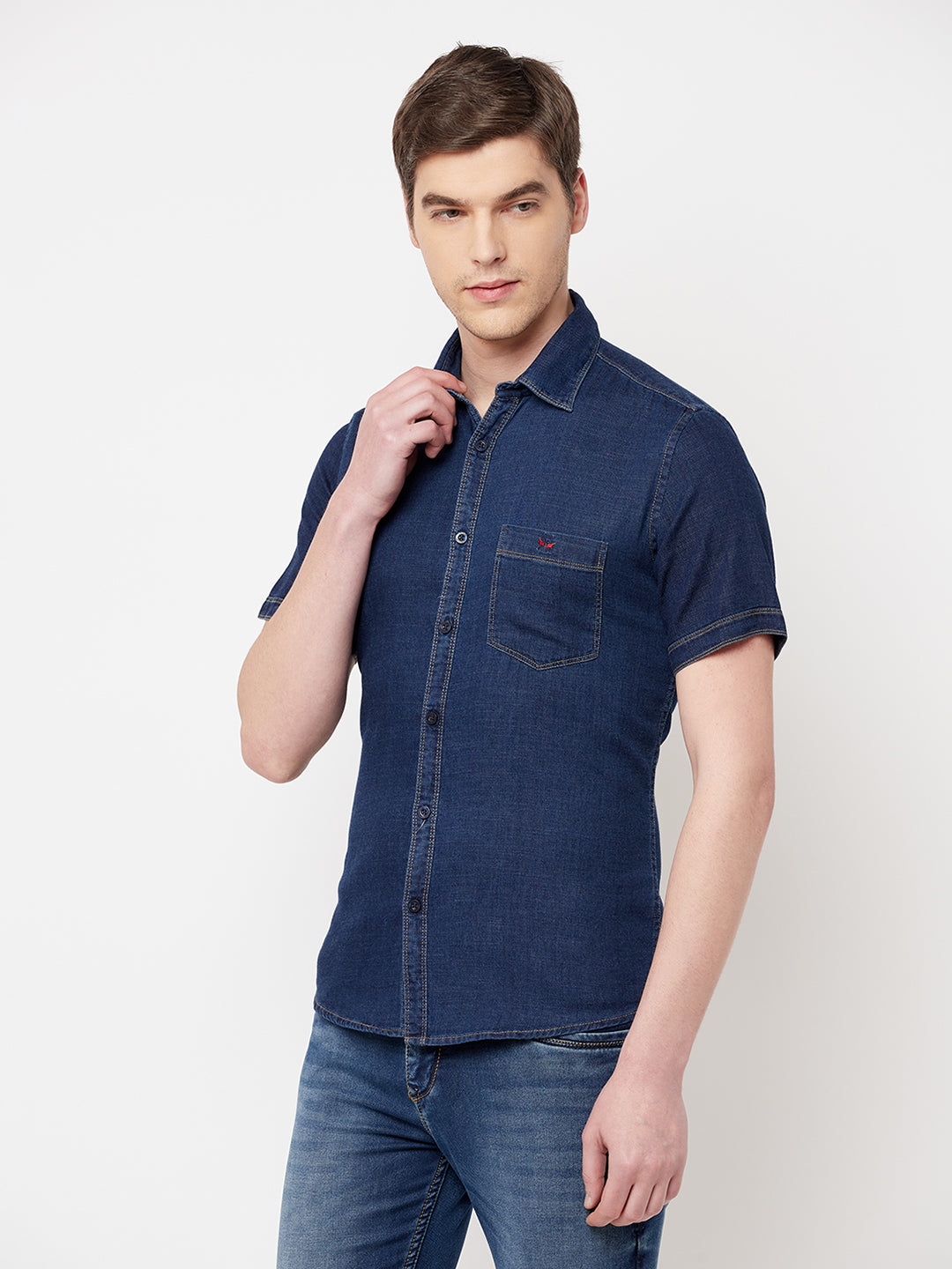 Navy Blue Casual Shirt - Men Shirts