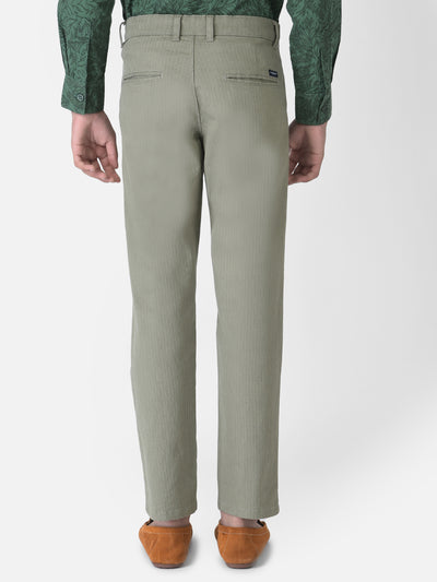 Green Textured Trousers-Boys Trousers-Crimsoune Club