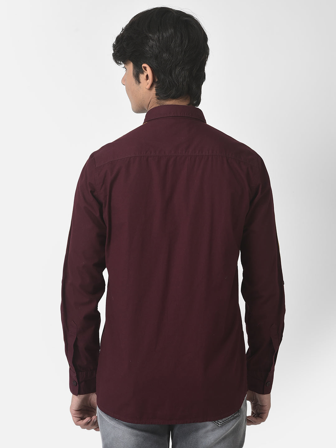  Purple Slim-Fit Shirt
