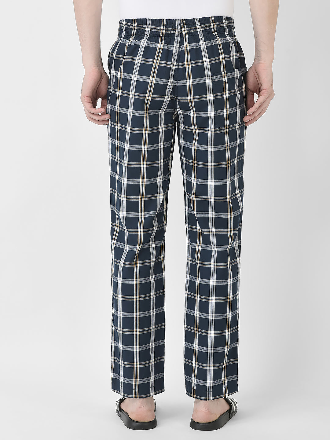  Navy Blue Flannel Lounge Pants 