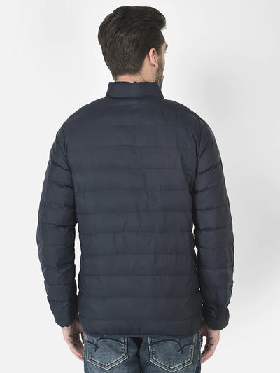  Puffer Jacket in Navy Blue Color
