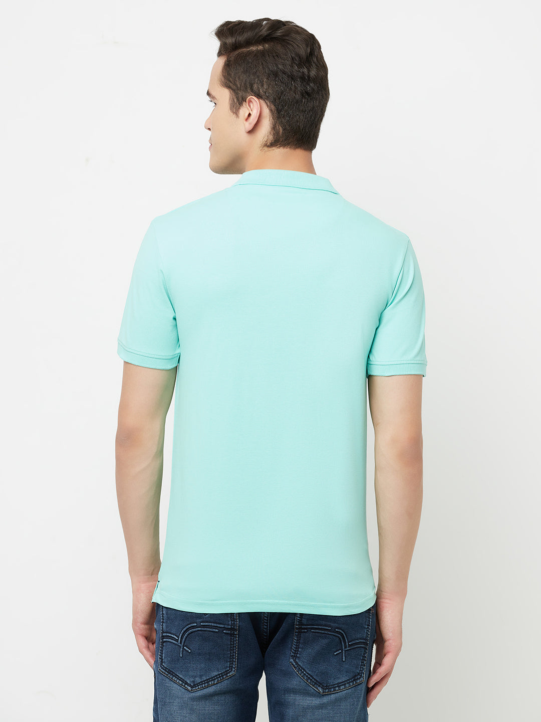 Mint Green Polo T-Shirt - Men T-Shirts