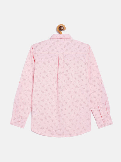 Pink Printed Casual Shirt - Boys Shirts