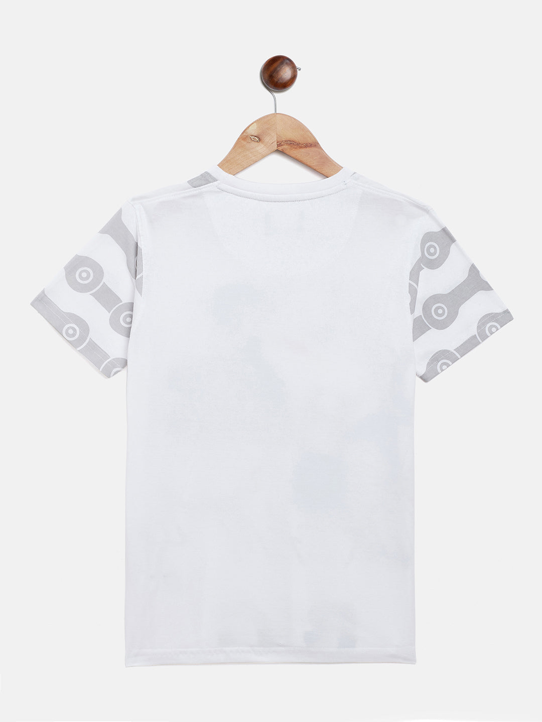 Printed White T-shirt - Boys T-Shirts