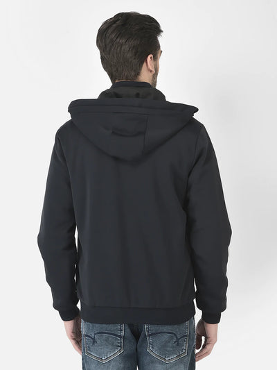  Navy Blue Removable Hood Jacket 