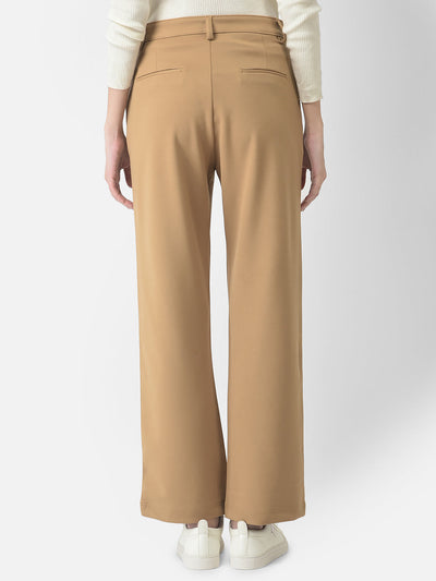  Khaki Wide-Leg Pants 