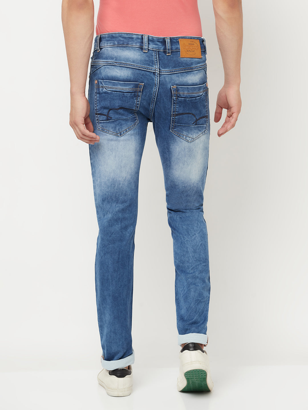 Blue Heavy Fade Jeans - Men Jeans