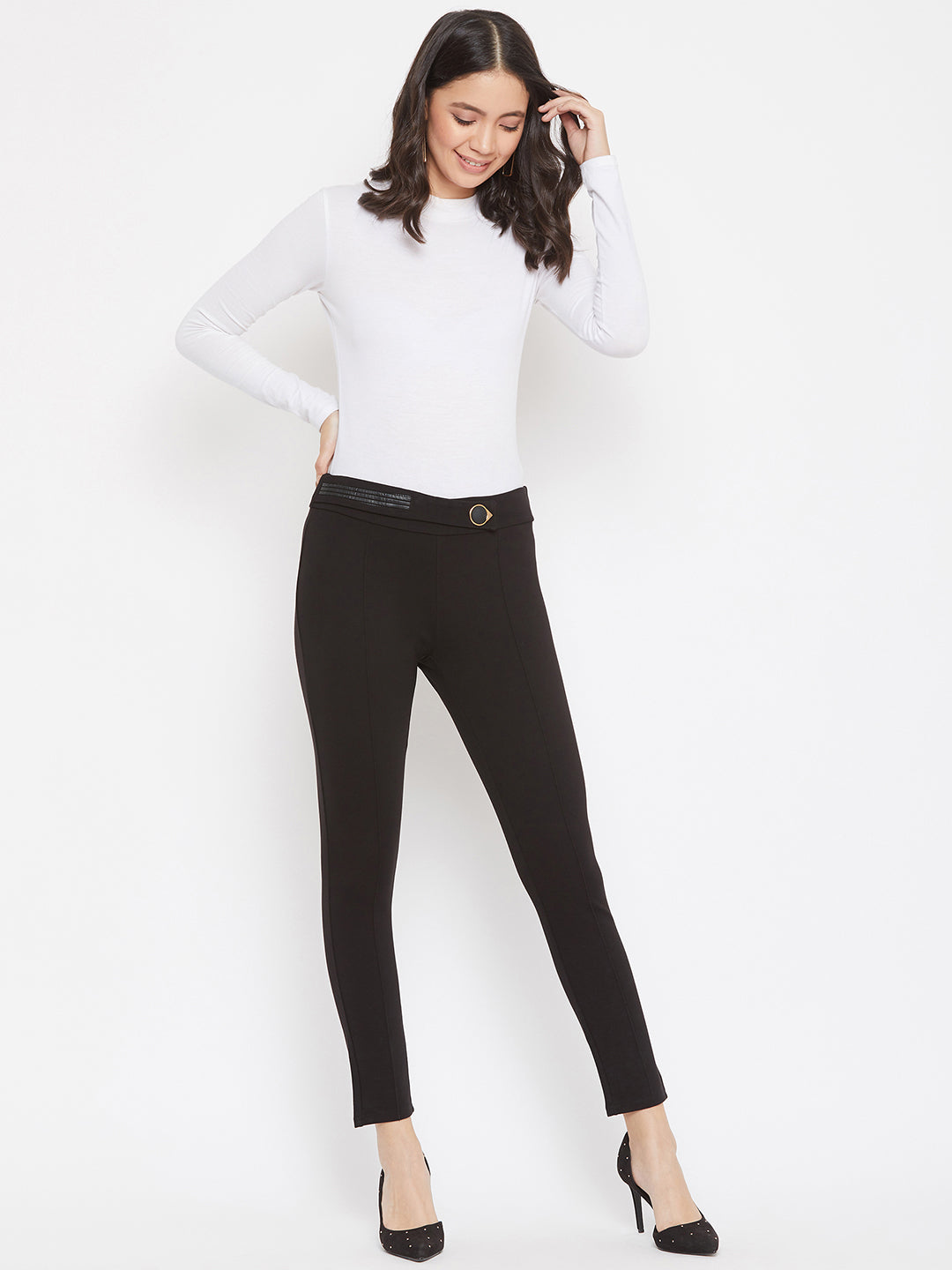 Black Smart fit Trousers - Women Trousers